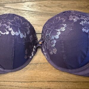 Victoria's Secret Deep Purple Lace Bra